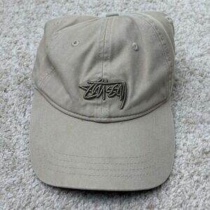 Stussy Stock Low Profile Cap Beige One Size 100% Cotton